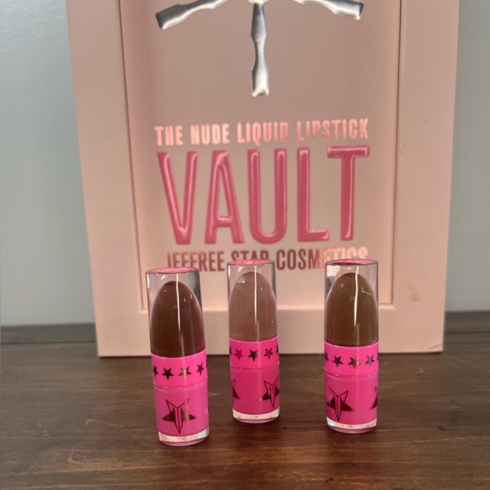 Three Mini JEFFREE STAR The Nude Liquid Lipsticks,